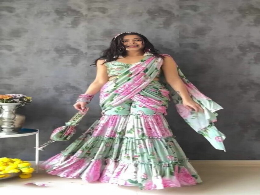 Fashion And Beauty : Best Ruffle Saree's For Women's 